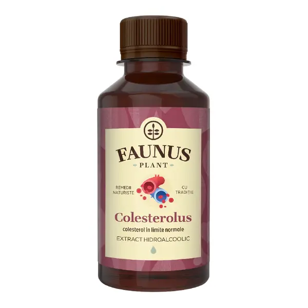 Tinctura Colesterolus pentru metabolismul colesterolului si al lipidelor, 200 ml, Faunus Plant