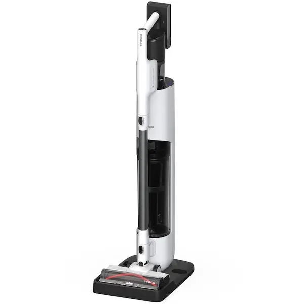 Tineco Aspirator vertical Tineco Pure One Station 5, aspirare uscata, autonomie pana la 70 minute, putere 175 W, 25.2 V, 0.45 L, Alb / Negru