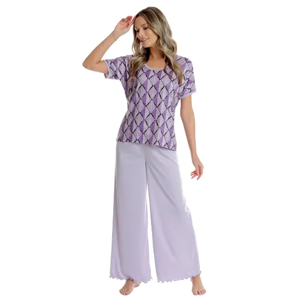 Tinuta dama AV2543 lila/mov geometric, Andana | marimea M