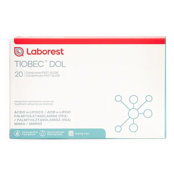 Tiobec Dol, 20 comprimate filmate, Laborest Italia