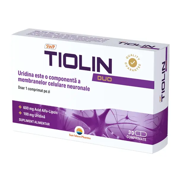 Tiolin Duo, 30 comprimate, Sun Wave Pharma