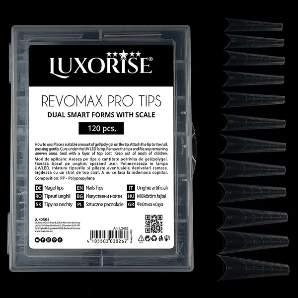 Tipsuri Reutilizabile REVOMAX PRO TIPS LUXORISE - Ballerina, 120 buc