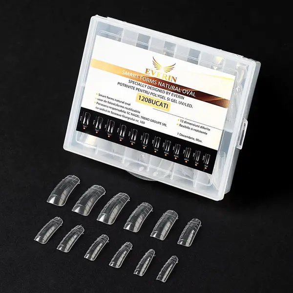 Tipsuri Smart Forms Natural Oval Dual Numerotate – 120 Buc | Everin
