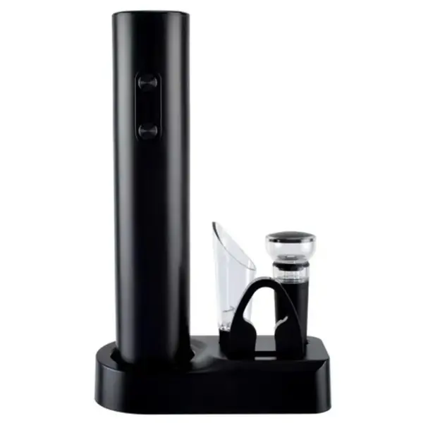 Tirbuson cu Baterii, Suport, Turnator, Dop Vacuum si Taietor de Florie, Perfect Home