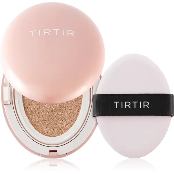 TIRTIR Mask Fit All Cover Cushion Mini machiaj matifiant în burete culoare 21C Cool Ivory 4.5 g