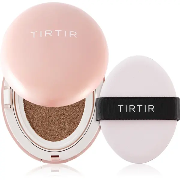 TIRTIR Mask Fit All Cover Cushion Mini machiaj matifiant în burete culoare 43N Deep Cocoa 4.5 g