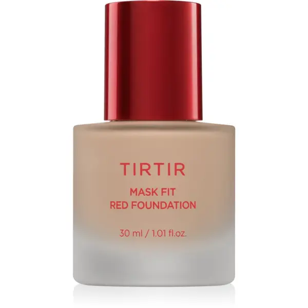 TIRTIR Mask Fit Red Foundation fond de ten lichid iluminator cu efect de hidratare culoare 22N Shell Beige 30 ml