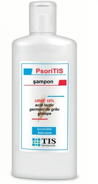 Tis PsoriTis Sampon cu Uree 10%, Acid Lactic, Germeni de grâu si Ghimpe 100 ml