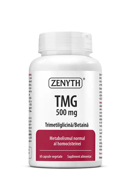 TMG 500mg, 60 capsule vegetale, Zenyth