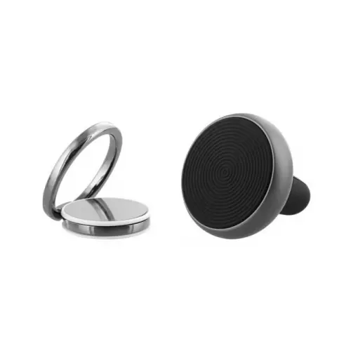 Tnb Suport auto magnetic TNB CARMAG6, adeziv, montare grilaj ventilatie, Negru-Argintiu