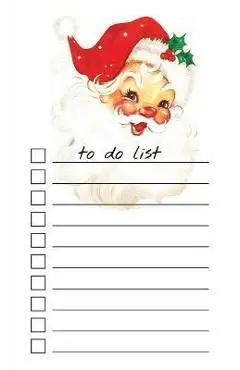 To Do List Notepad: Vintage Santa, Checklist, Task Planner for Christmas Shopping, Planning, Organizing - Get List Done