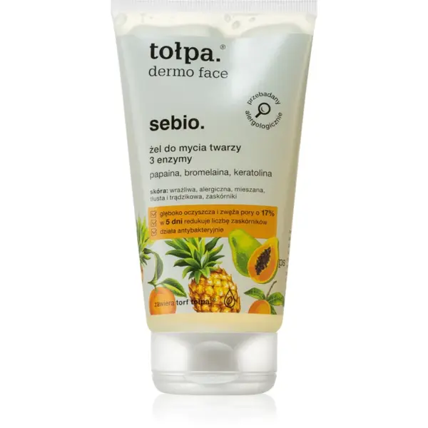 Tołpa Dermo Face Enzyme gel de curățare impotriva punctelor negre 150 ml