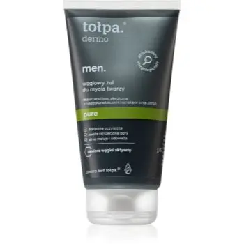 Tołpa Dermo Men Pure Gel facial de curatare cu cărbune activ