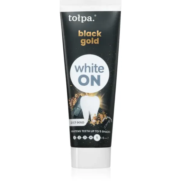 Tołpa On White Black Gold pasta de dinti pentru albire 75 ml