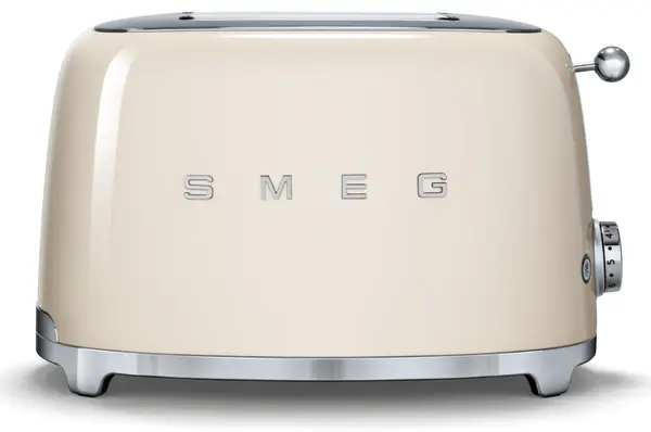 Toaster Smeg - TSF01CREU, 950W, 6 viteze, bej