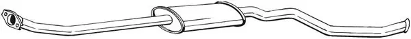 Toba esapament mijloc CITROEN XSARA; PEUGEOT 306 1.4 1.6 intre 1997-2005