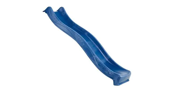 Tobogan Yulvo pentru copii, albastru, 2.2 m, cu duza de apa, HDPE, KBT 400012004001