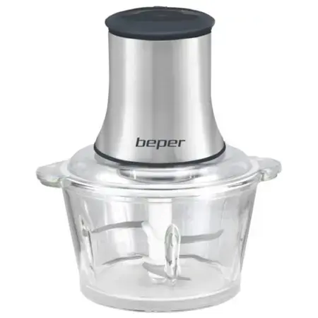 Tocator BEPER BP102001, 500 W, 1.5 l, Bol de Sticla (Argintiu)