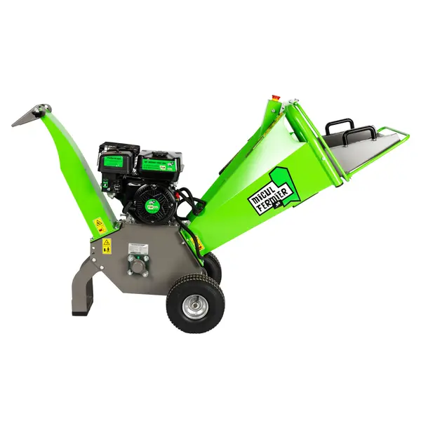 Tocator crengi cu motor benzina 7 CP, 100 mm diametru maxim de taiere, pentru rumegus