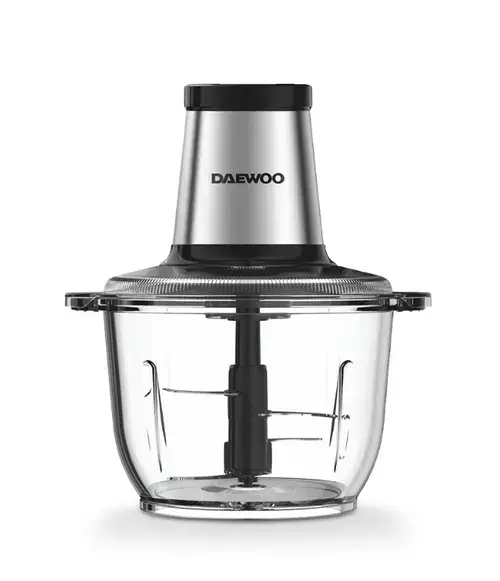 Tocator Daewoo SDA, putere 500 W, capacitate 2 l, functie pulse, numar lame 4 din inox, sistem siguranta recipient, zgomot redus (Inox)