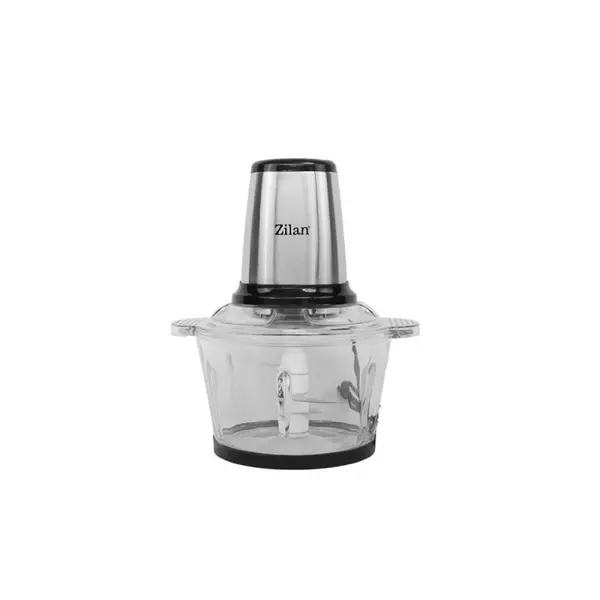 Tocator legume-fructe Zilan ZLN3898 din inox, Vas din sticla capacitate 2L, 2 trepte de viteza + pulse, Putere 400W