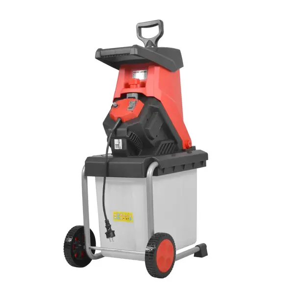 Tocator pentru crengi si resturi vegetale, HECHT 624 BOX, motor electric, putere 2500 W, diametru maxim de taiere crengi 4 cm, cutie 50 litri