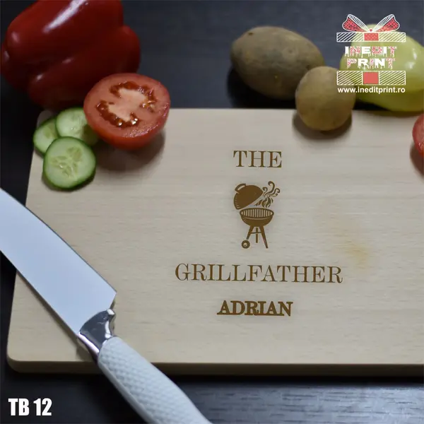 Tocator personalizat cu maner Grillfather TB12