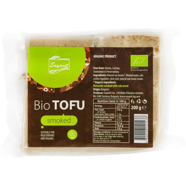 Tofu Afumat, Soyavit, Vid, Bio, 200 g