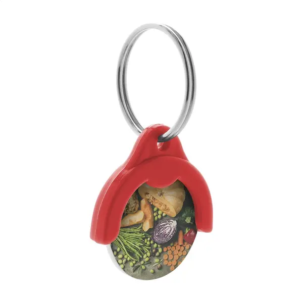 Token breloc cu fisă - roșu