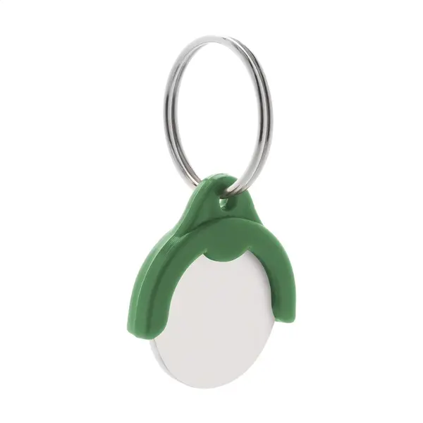 Token breloc cu fisă - verde