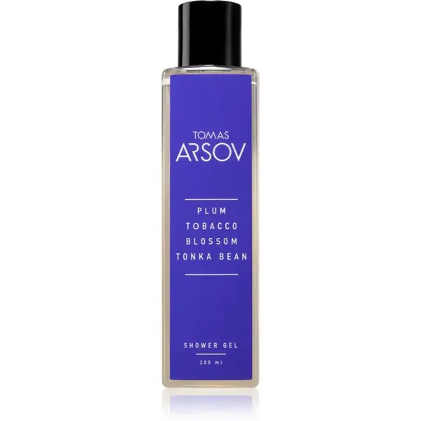 Tomas Arsov Plum Tobacco Blossom Tonka Bean gel parfumat pentru duș 200 ml