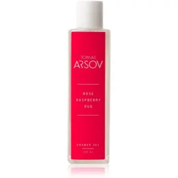 Tomas Arsov Rose Raspberry Oud gel parfumat pentru duș cu zmeură