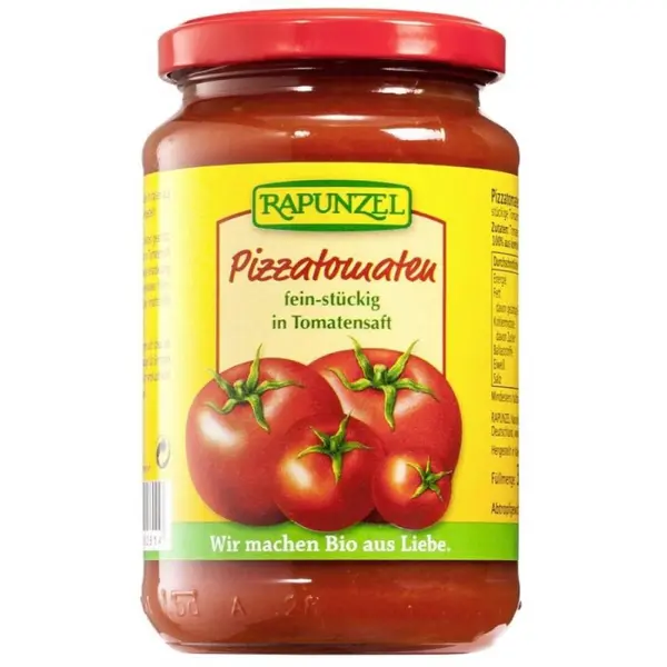Tomate bucati in sos de rosii pentru pizza, eco - 330 g