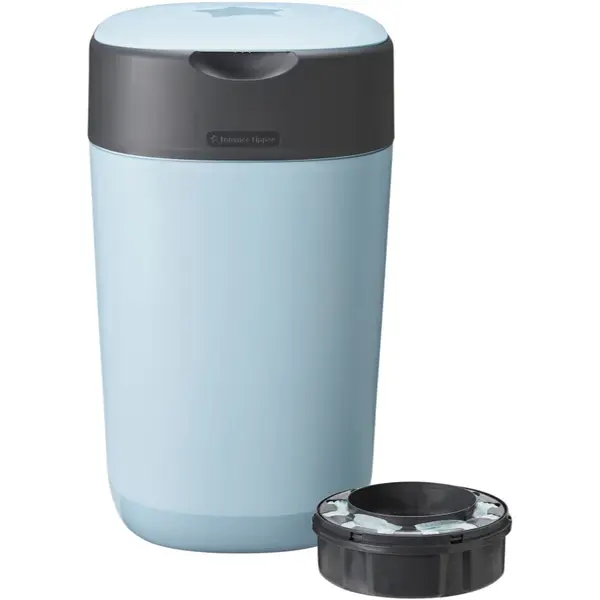 Tommee Tippee Twist & Click Blue coș pentru scutece + casetă pentru coș 1 buc