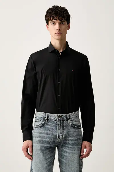 Tommy Hilfiger cămașă pentru bărbați cu bumbac