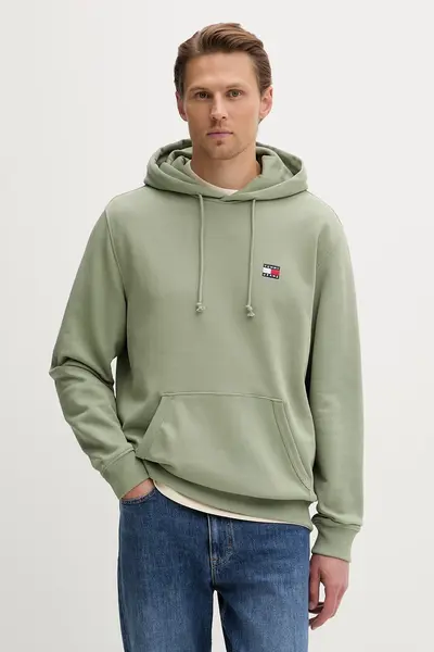 Tommy Jeans hanorac cu glugă pentru bărbați, din bumbac
