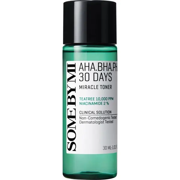 Toner exfoliant cu AHA BHA PHA 30 Days Miracle Toner, 30 ml, Some By Mi