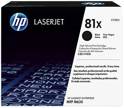 Toner HP 81X LaserJet, 25000 pagini (Negru - capacitate extinsa)