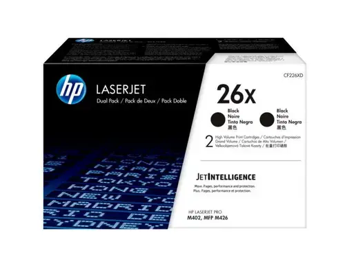 Toner HP LaserJet 26X, 9000 pagini, 3 buc. (Negru)