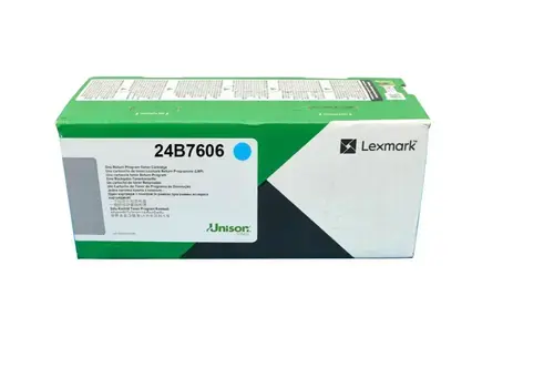 Toner Lexmark 24B7606, 12.000 pagini, Return Program (Cyan)