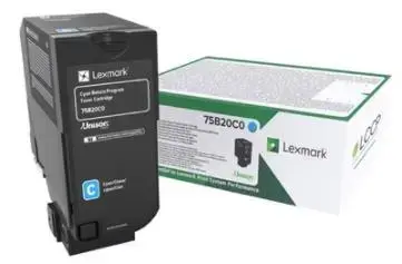 Toner Lexmark 75B20C0, 10000 pagini (Cyan)