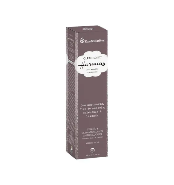 Toner si demachiant bio pentru fata, ochi si buze, CleanTonic Harmony, 200 ml