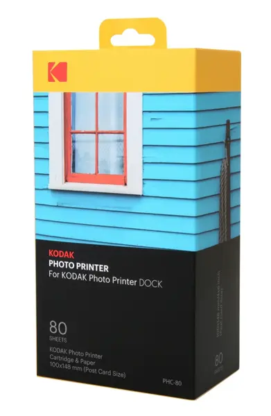 Toner și hârtie foto Kodak - pentru imprimantă foto Dock, pachet de 80 de exemplare