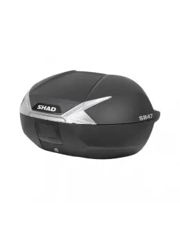 Top case SHAD SH47 - Negru alb