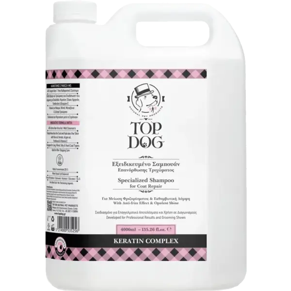 Top Dog Keratin Complex sampon - 4 lt