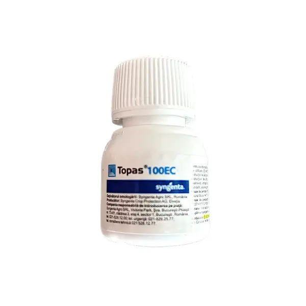 Topas 100EC 30 ml, fungicid sistemic local, Syngenta, fainare (vita de vie, arbusti fructiferi, ardei, capsun, castraveti, dovleac, mar, pepene, tomate, trandafiri) - Default Title