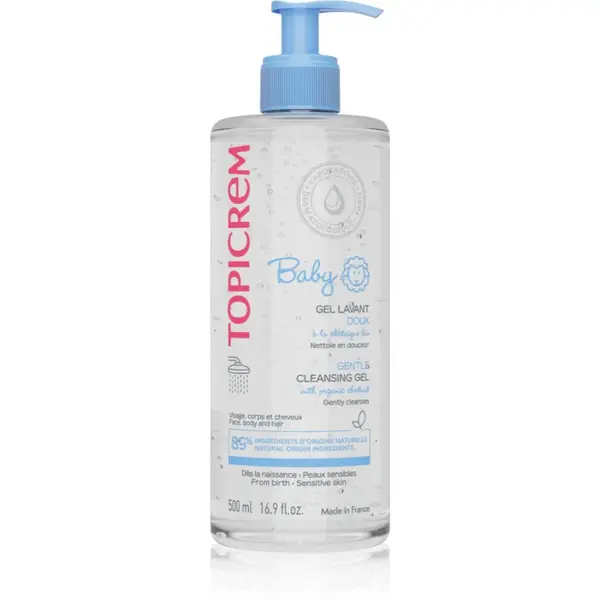Topicrem BABY My 1st Cleansing Gel 2in1 gel de duș pentru corp și păr pentru nou-nascuti si copii 500 ml