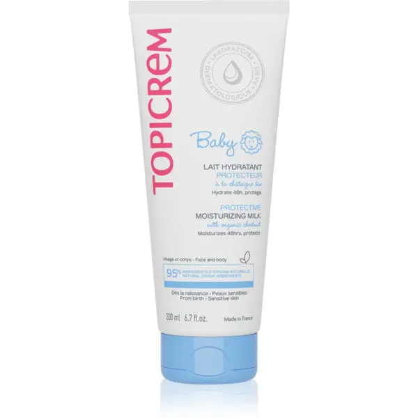 Topicrem BABY My 1st Ultra-Moisturizing Milk loțiune hidratantă pentru corp și față pentru piele uscata si sensibila 200 ml