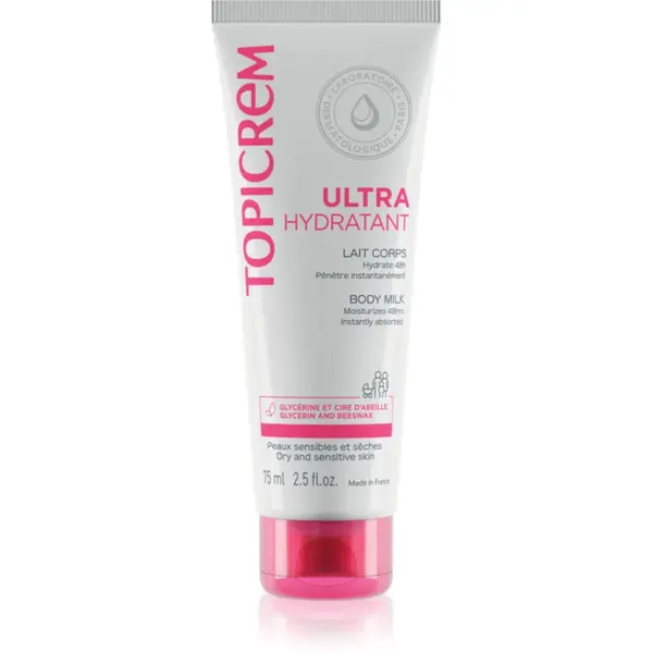 Topicrem UH BODY Ultra-Moisturizing Body Milk lotiune de corp intens hidratanta pentru piele uscata si sensibila 75 ml
