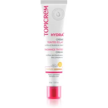 Topicrem UH FACE HYDRA+ Radiance Tinted Cream cremă hidratantă nuanțatoare SPF 40